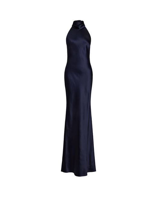 Ralph Lauren Blue Chilton Maxi Dress