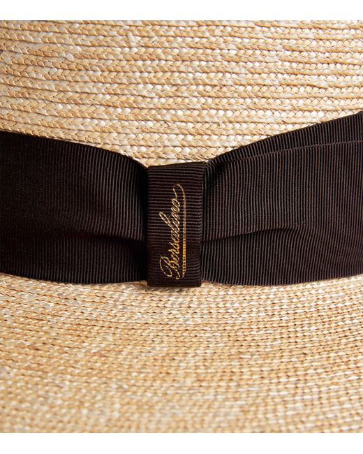 Borsalino White Straw Magiostrina Hat for men