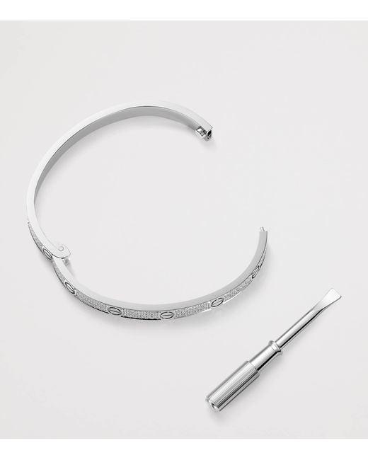 Cartier White And Diamond Love Bracelet