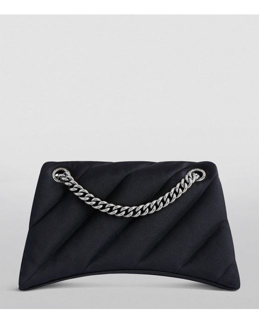Balenciaga Black Small Crush Shoulder Bag