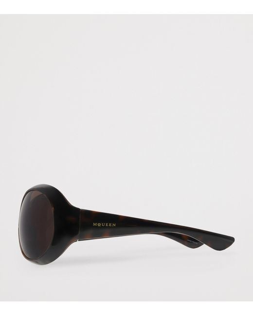 McQueen Brown Round Kate Sunglasses