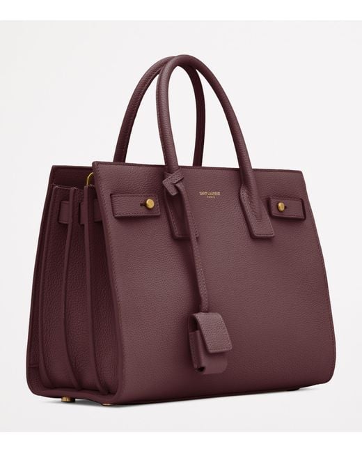 Saint Laurent Purple Baby Sac De Jour Tote Bag