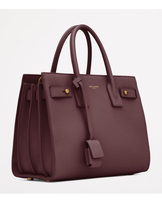 Saint Laurent Purple Baby Sac De Jour Tote Bag
