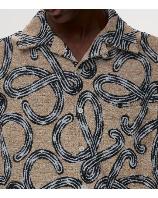 Loewe Gray X Paula' Ibiza Terry Anagram Shirt for men