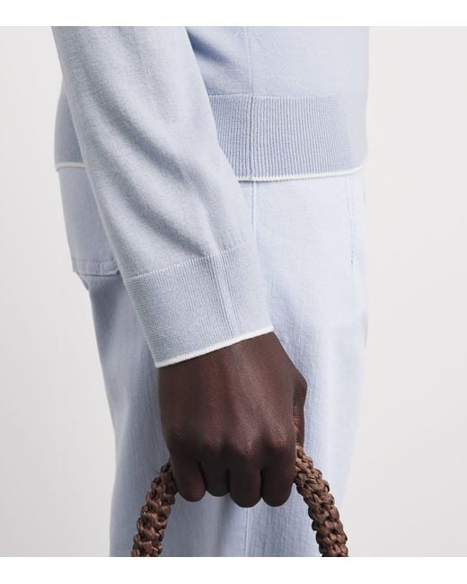 Eleventy Blue Wool Crew-Neck Sweater