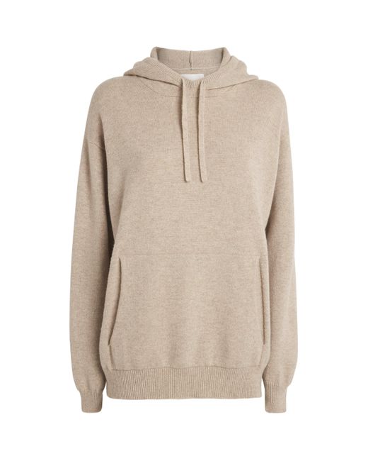 Harrods Natural Cashmere Hoodie