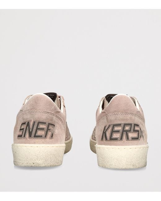 Golden Goose Deluxe Brand Pink Suede Ball Star Sneakers