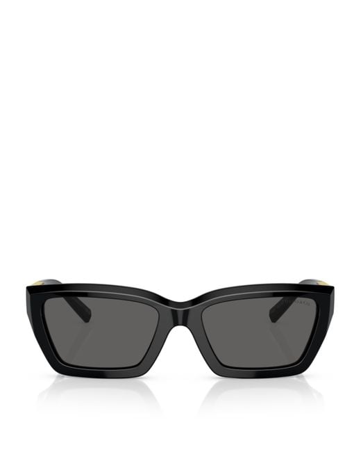 Tiffany & Co Black Acetate Rectangular Sunglasses