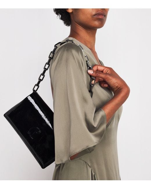 Christian Louboutin Black Loubi54 Small Leather Shoulder Bag
