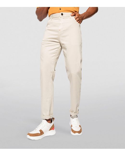 Isaia Natural Slim Jeans for men