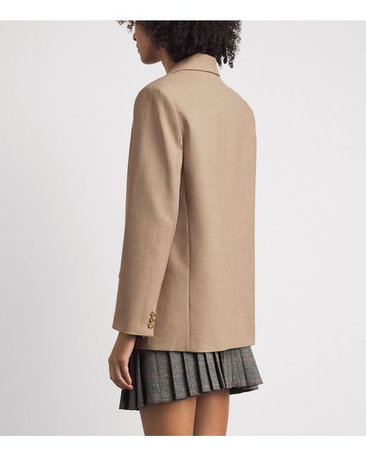 Maje Natural Single-Button Blazer