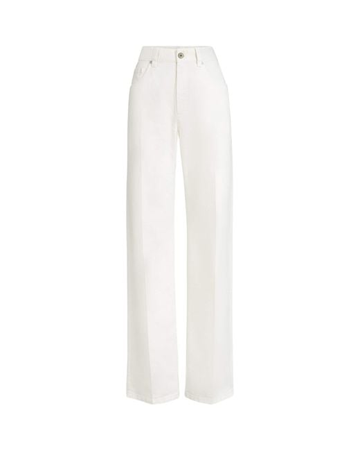 Brunello Cucinelli White Flared Jeans