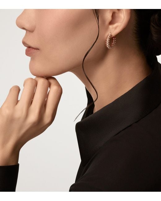Cartier Metallic And Diamond Clash De Earrings