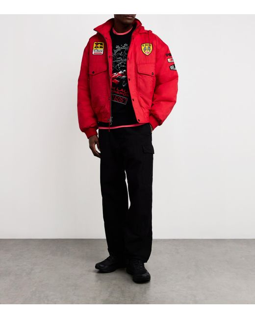 Homme Red Racing Jacket Polo Ralph Lauren Racing Jacket in Red for Men | Lyst