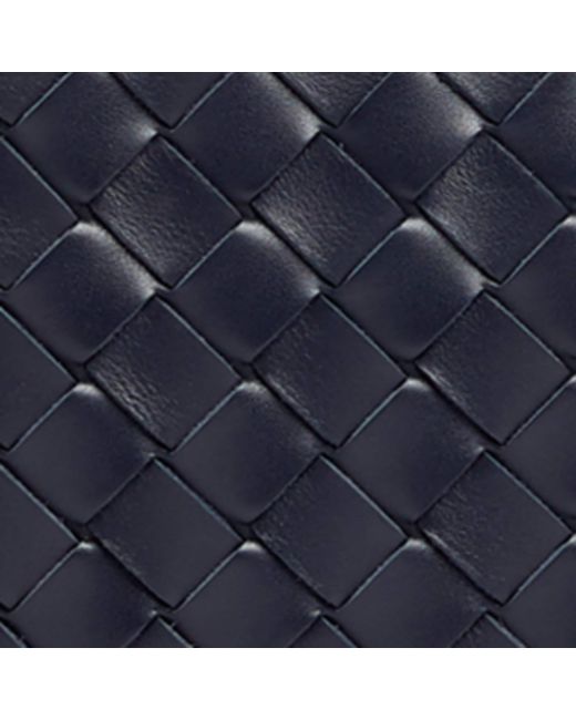 Bottega Veneta Blue Small Leather Classic Intrecciato Camera Bag for men