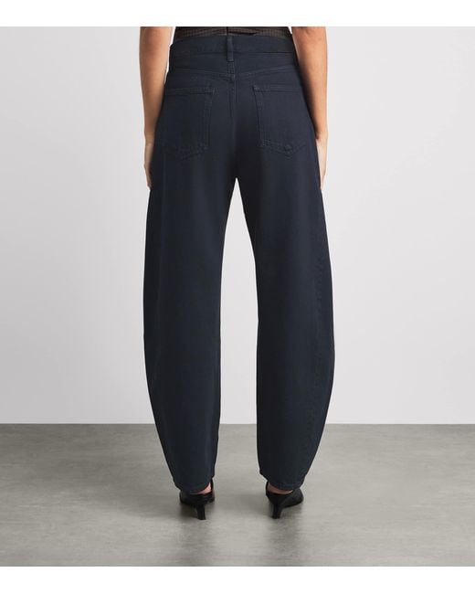 Agolde Blue Luna Pierced Tapered Jeans