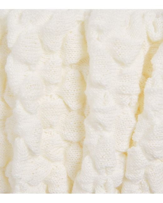 Falke White Wool-Blend Haze Leg-Warmers