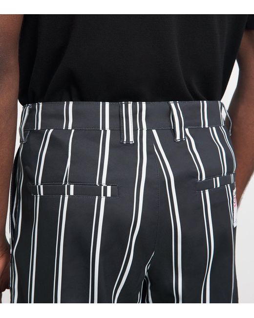 J.Lindeberg Gray 30Y Devyn Stripe Golf Trousers for men