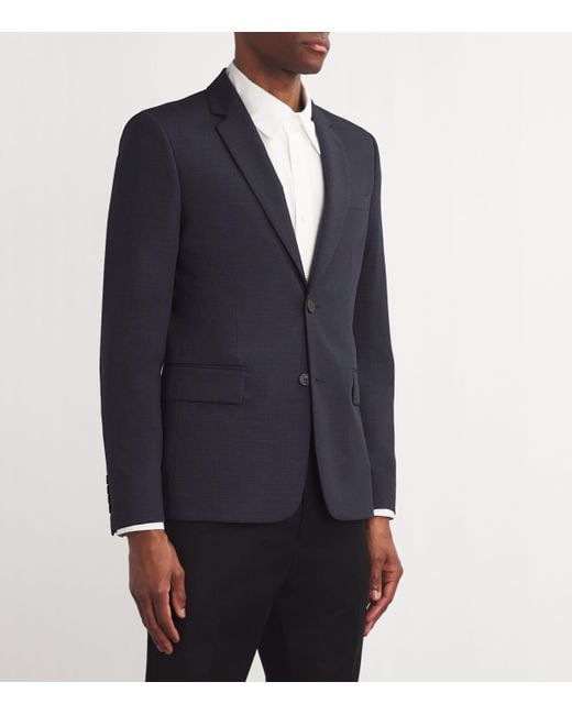 Sandro Blue Virgin Wool Jacket for men