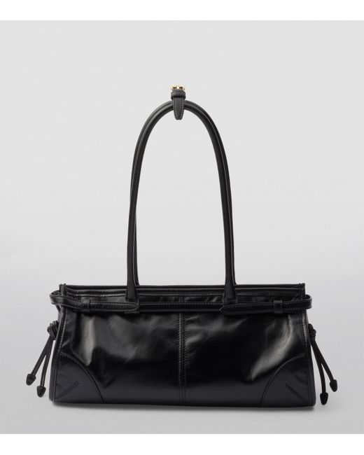 Prada Black Medium Leather Bonnie Top-Handle Bag