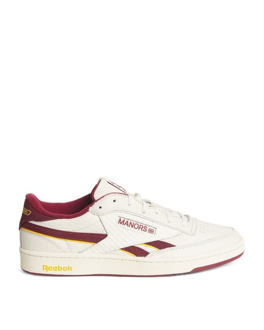 Manors X Reebok Club C Revenge Sneakers in White for Men | Lyst UK