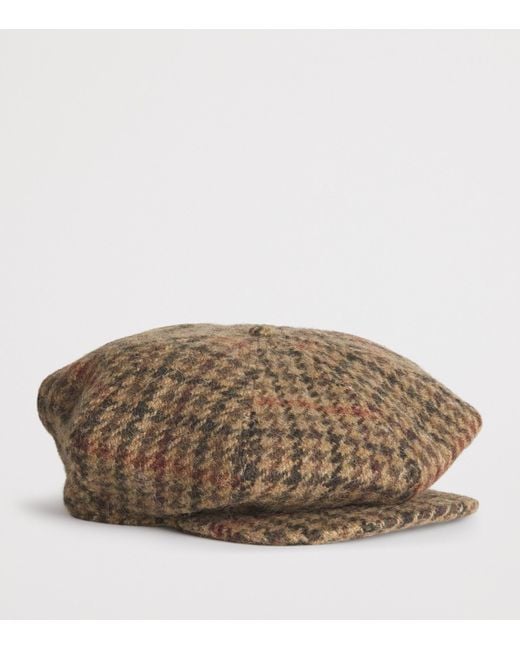 Polo Ralph Lauren Brown Wool-Alpaca Newsboy Cap for men