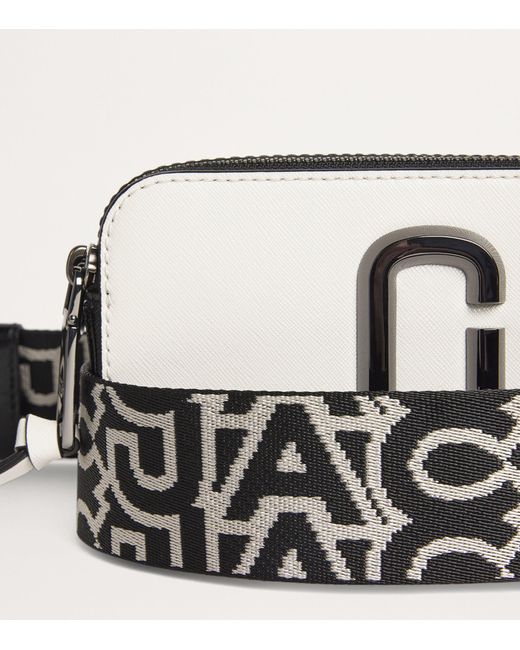 Marc Jacobs Black The Leather Snapshot Camera Cross-body Bag