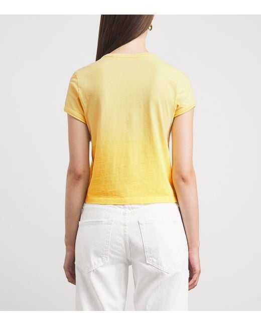 Mother Yellow Itty Bitty Ringer T-Shirt