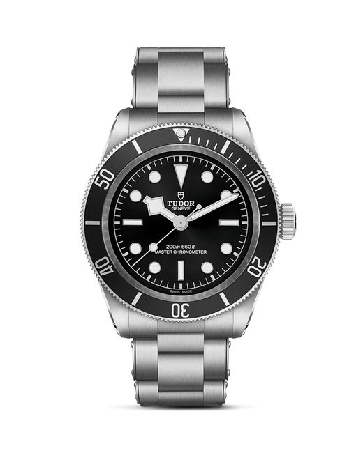 Tudor Metallic Black Bay Stainless Steel Automatic Watch 41mm for men