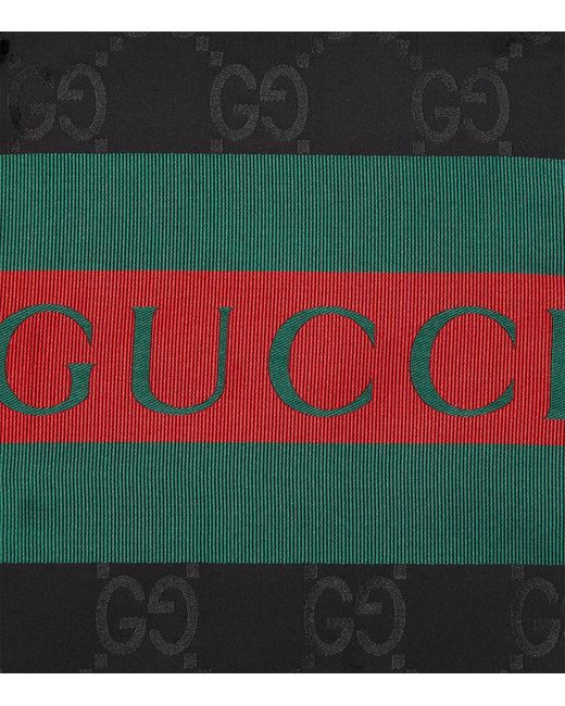 Gucci Black Nylon Gg Jacquard Shirt