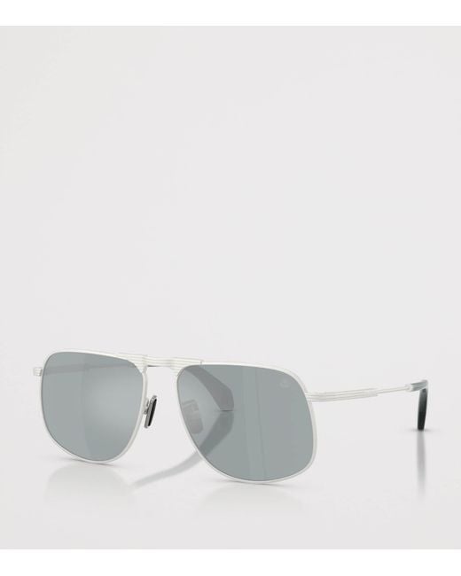 Moncler Gray Vitessa Pilot Sunglasses