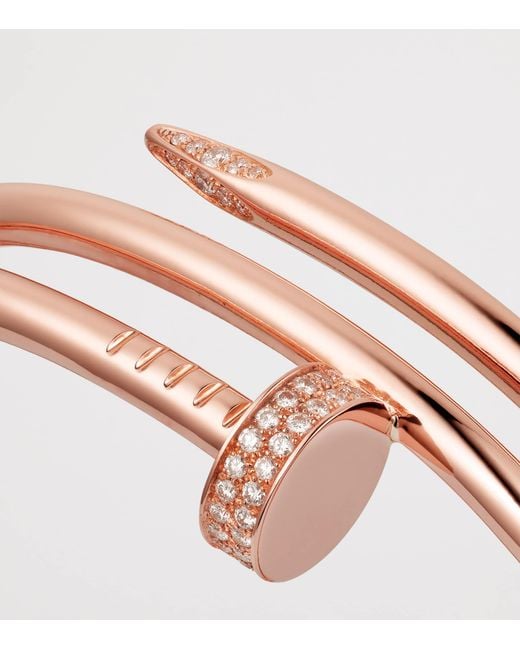 Cartier White And Diamond Juste Un Clou Bangle