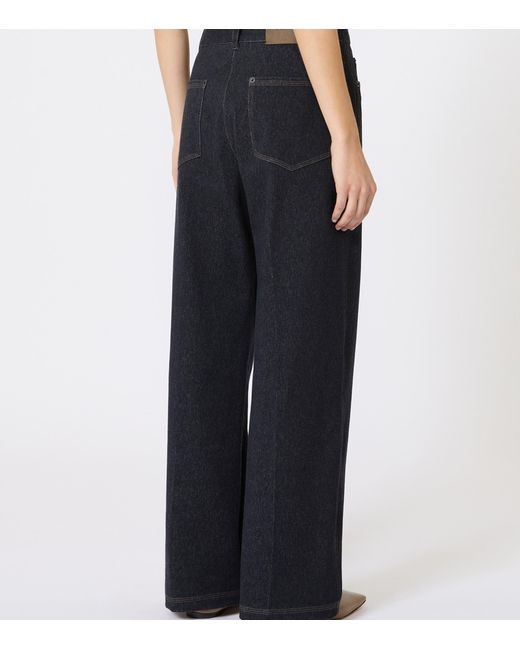 Max Mara Black Wide-Leg Jeans