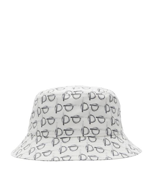 Burberry White B' Print Bucket Hat for men