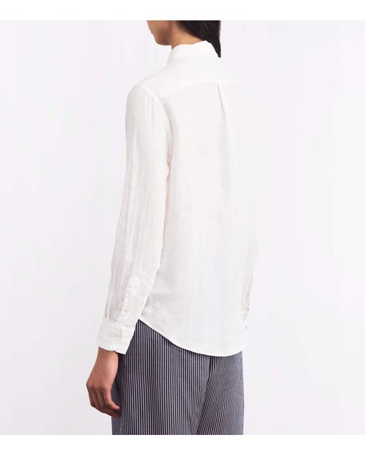 Polo Ralph Lauren White Linen Classic Shirt