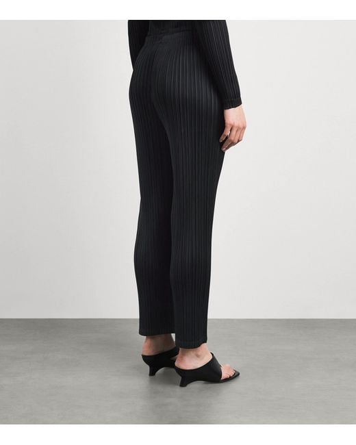Pleats Please Issey Miyake Black Façade Trousers