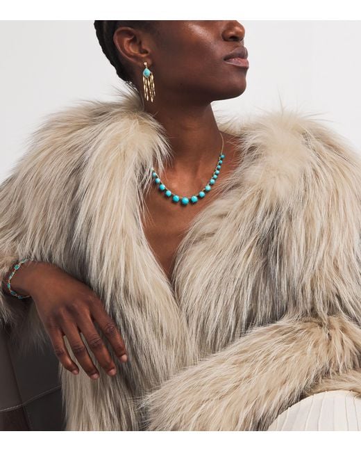 Jacquie Aiche Blue And Shaker Necklace