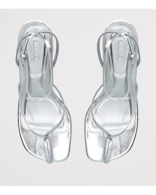 Jonathan Simkhai Metallic Leather Kelsey Heeled Sandals 75