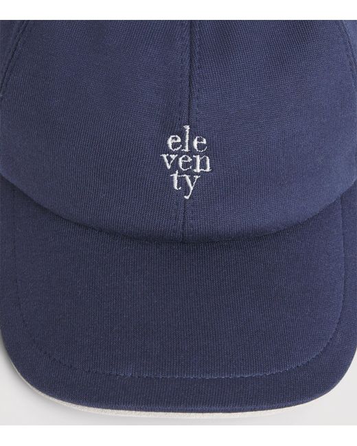 Eleventy Blue Logo Baseball Cap for men