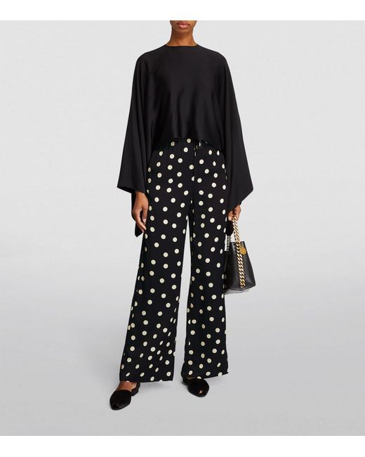 Stella McCartney Black Polka-dot Pyjama Trousers