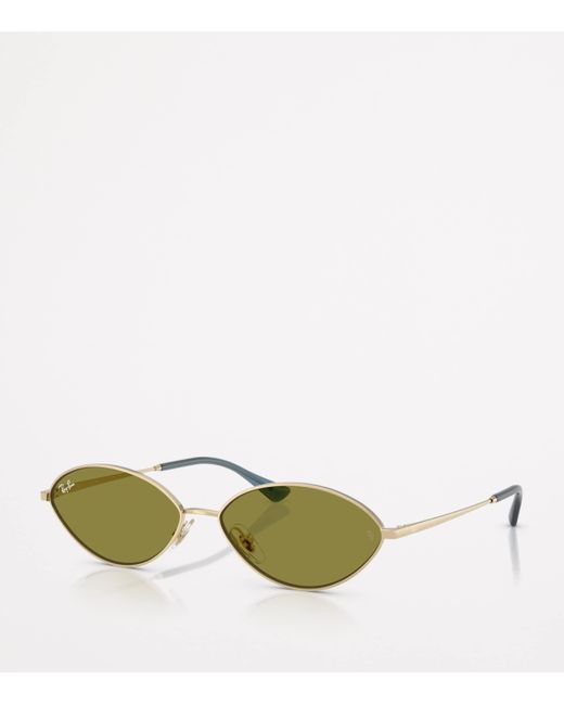 Ray-Ban Green Rb3757 Kai Bio-Based Oval Sunglasses