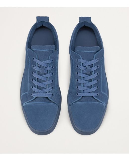 Christian Louboutin Blue Louis Junior Suede Low-Top Trainers for men