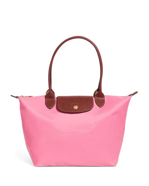Longchamp Pink Medium Le Pliage Original Tote Bag