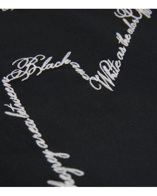 Off-White c/o Virgil Abloh Black Cotton Logo T-Shirt for men