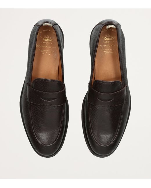 Officine Creative Black Leather Opera Flexi Loafers for men