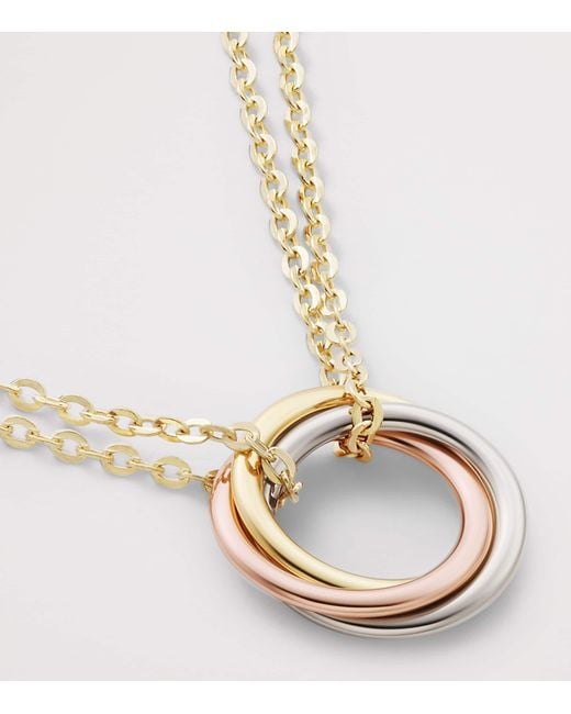Cartier Metallic Mini Mixed Trinity Necklace