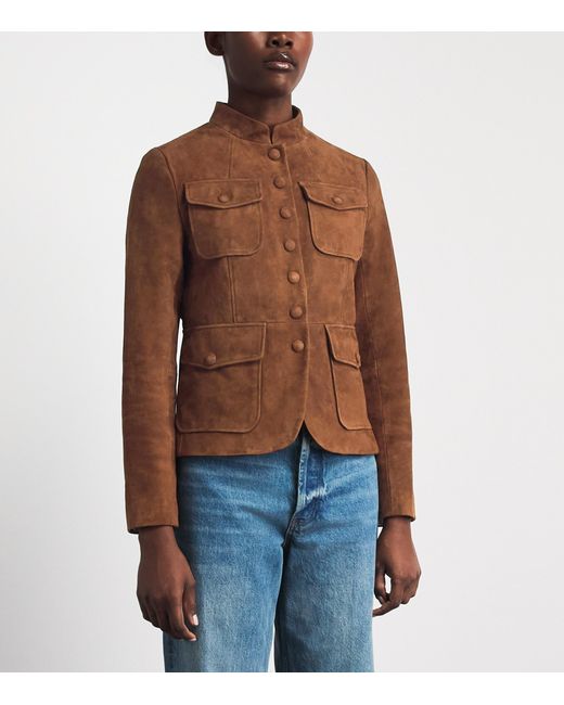 Rag & Bone Brown Suede Mercer Blazer