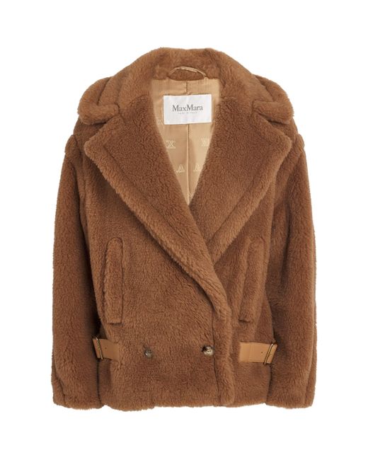 Max Mara Brown Teddy Biker Jacket