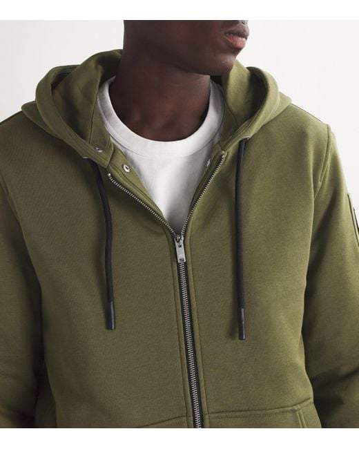 Moose Knuckles Green Classic Bunny Zip-Up Hoodie for men