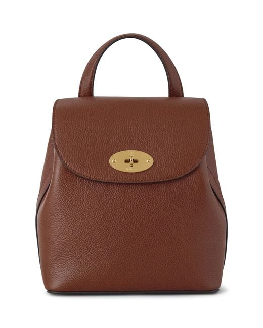 Mulberry Brown Mini Grained Leather Bayswater Backpack